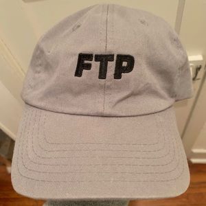 FTP dad hat in gray.  Very lightly worn.